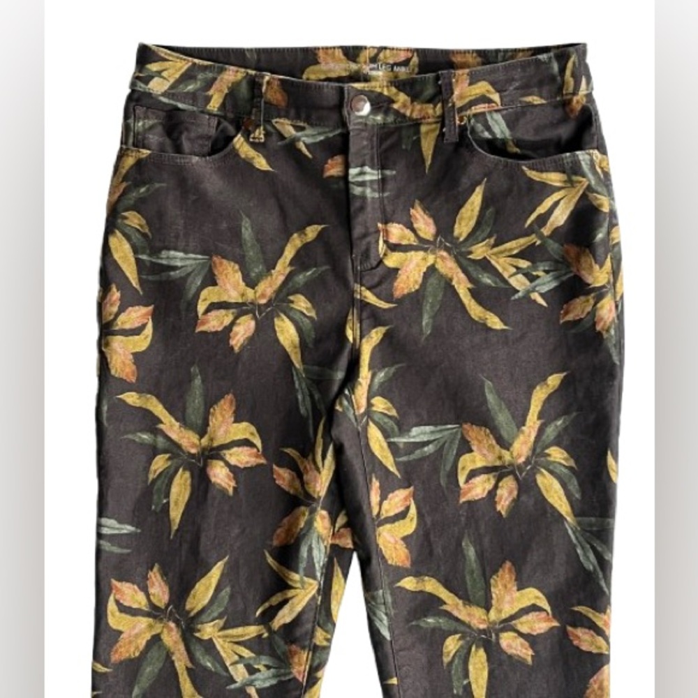 Chico’s So Slimming Girlfriend Plunging Palm jeans size 8